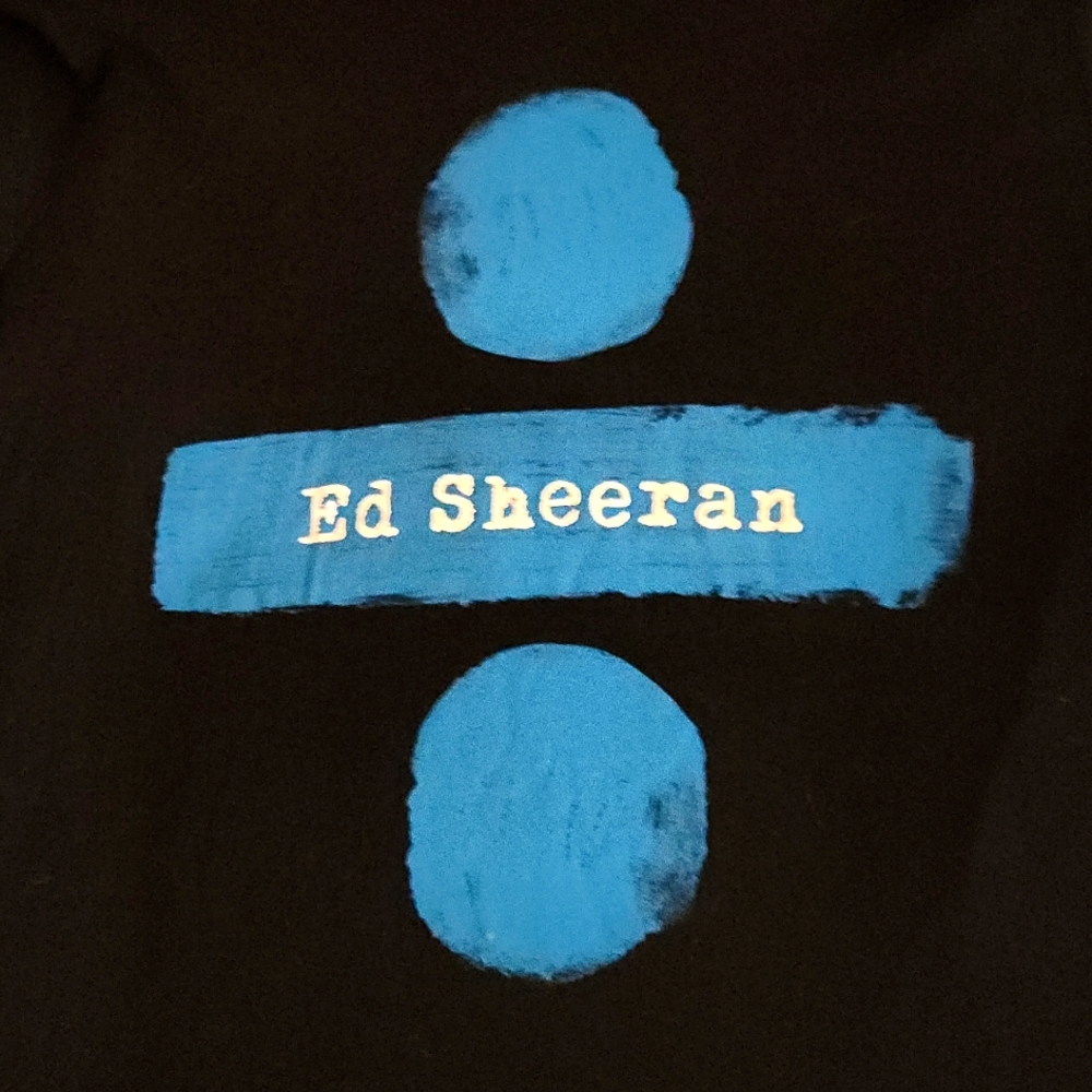 ED SHEERAN Divided concert tour music band T shirt SMALL - Picture 2 of 5